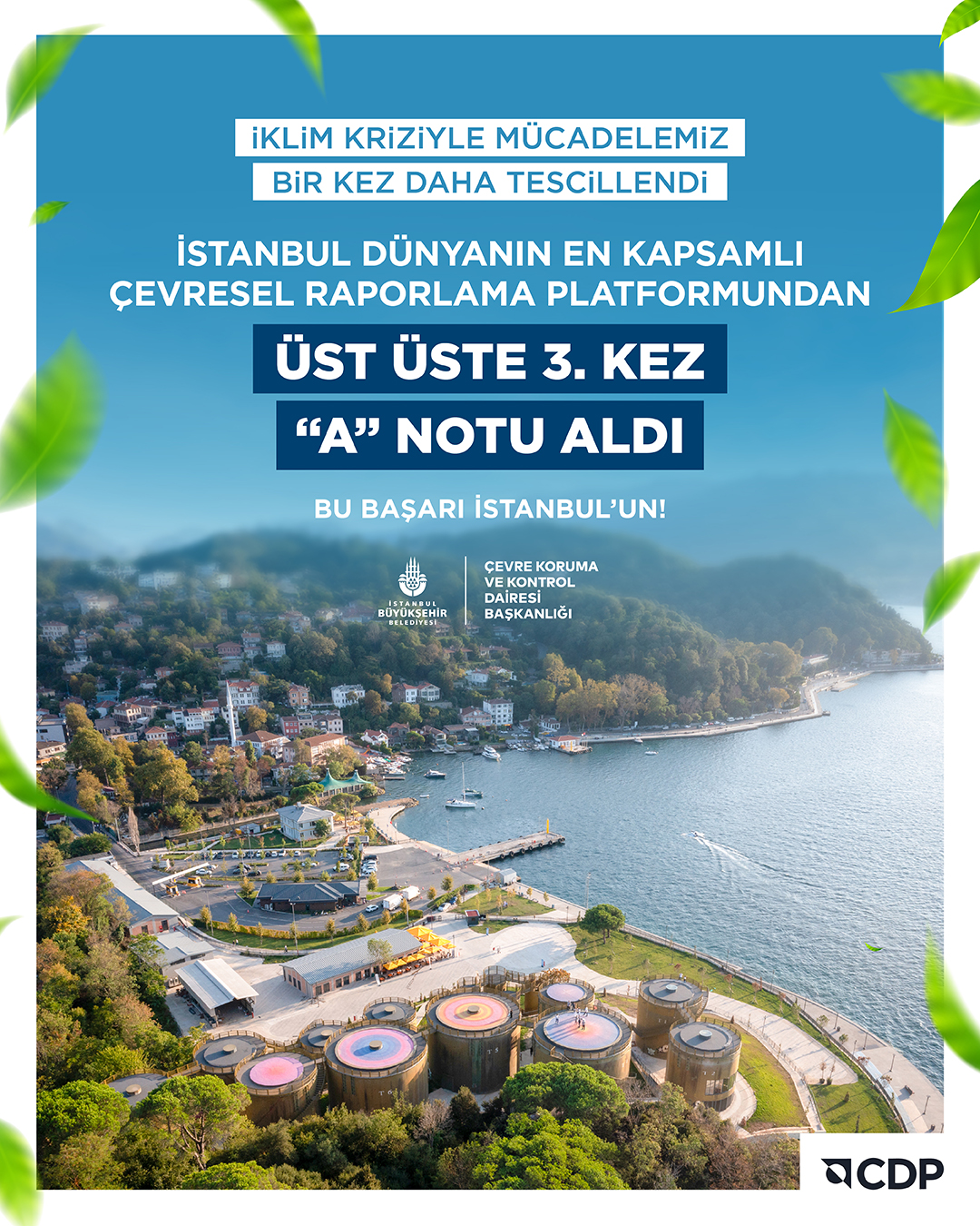 İBB’nin küresel iklimle mücadelesine 3. kez 